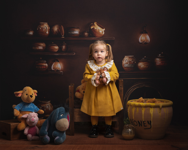 winnie the pooh themed studio photo